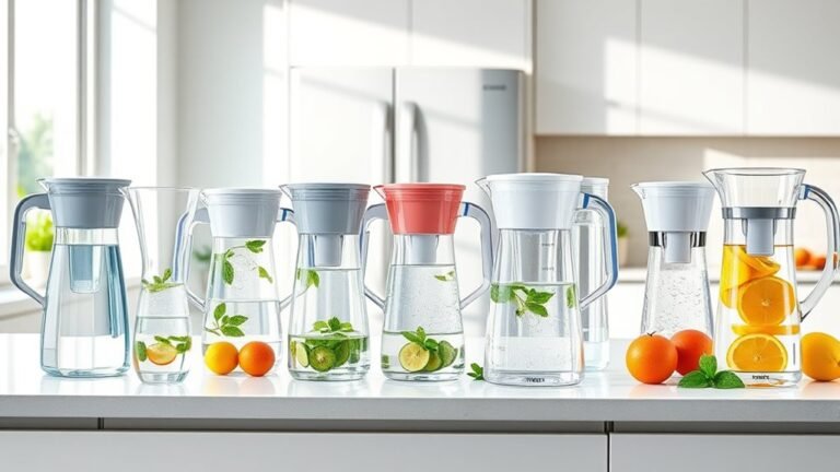 top fridge water filter pitchers