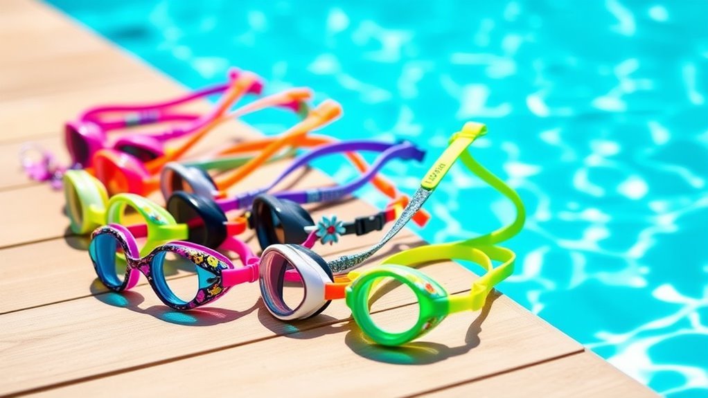 top girls swim goggles