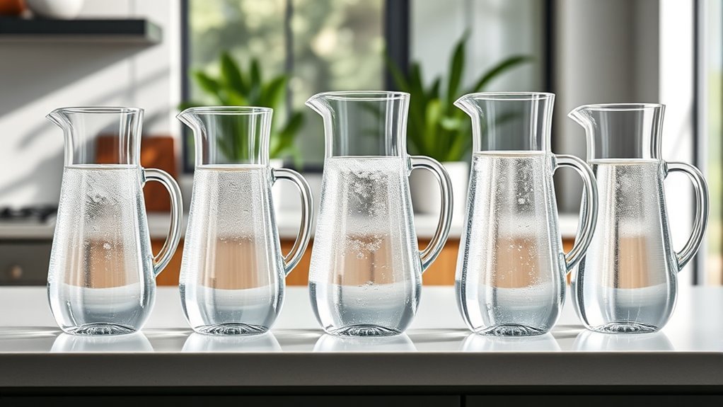 top glass filter pitchers