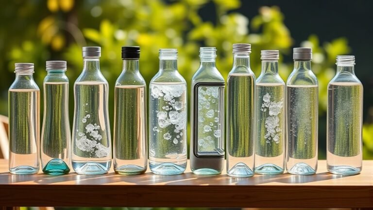 top glass filtered water bottles