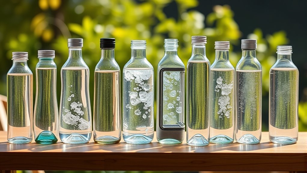 top glass filtered water bottles