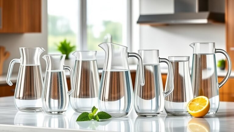 top glass water filter pitchers