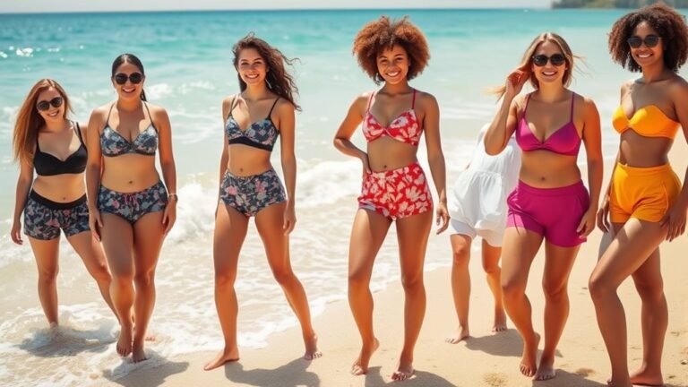 top high waist swim shorts