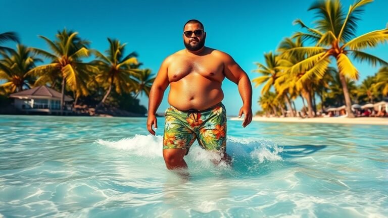 top plus size swim trunks