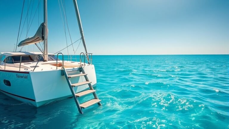 top sailboat swim ladders