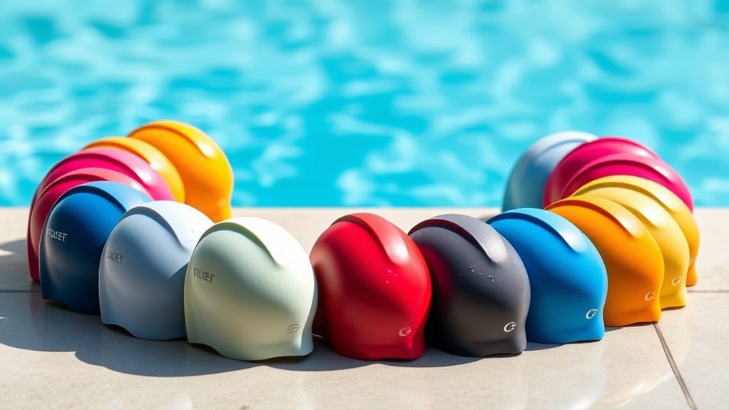 top silicone swim caps