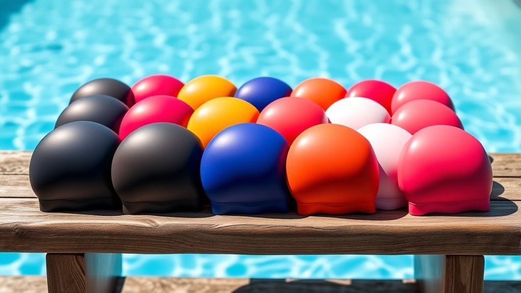 top silicone swim caps