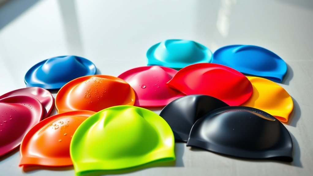 top silicone swim caps