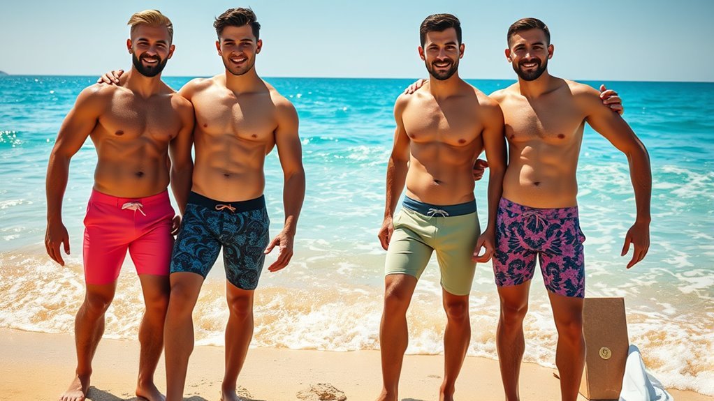 top slim fit swim trunks