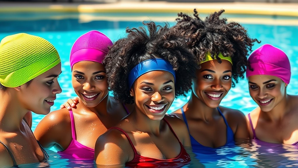 top swim caps for thick curly hair