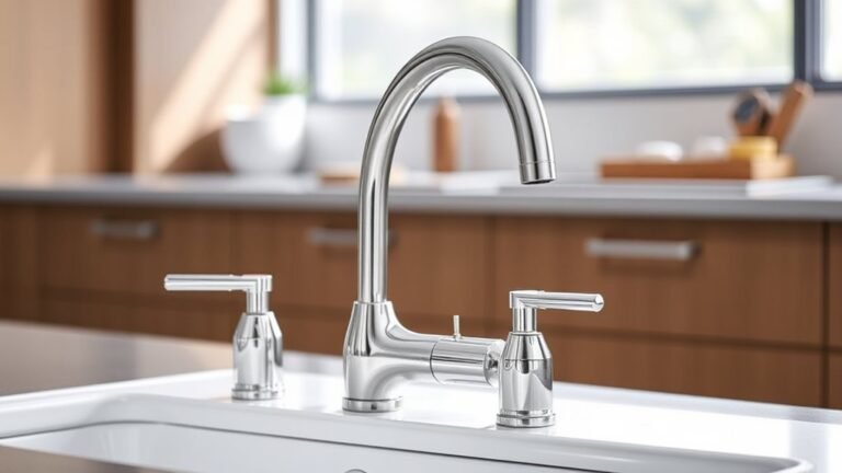 top three hole kitchen faucets