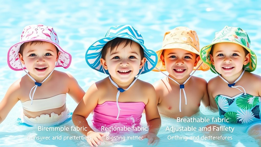 top toddler swim hats