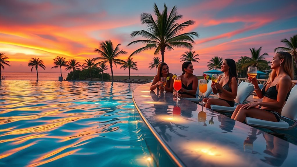 top us swim up bars