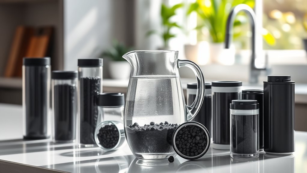 top water charcoal filters