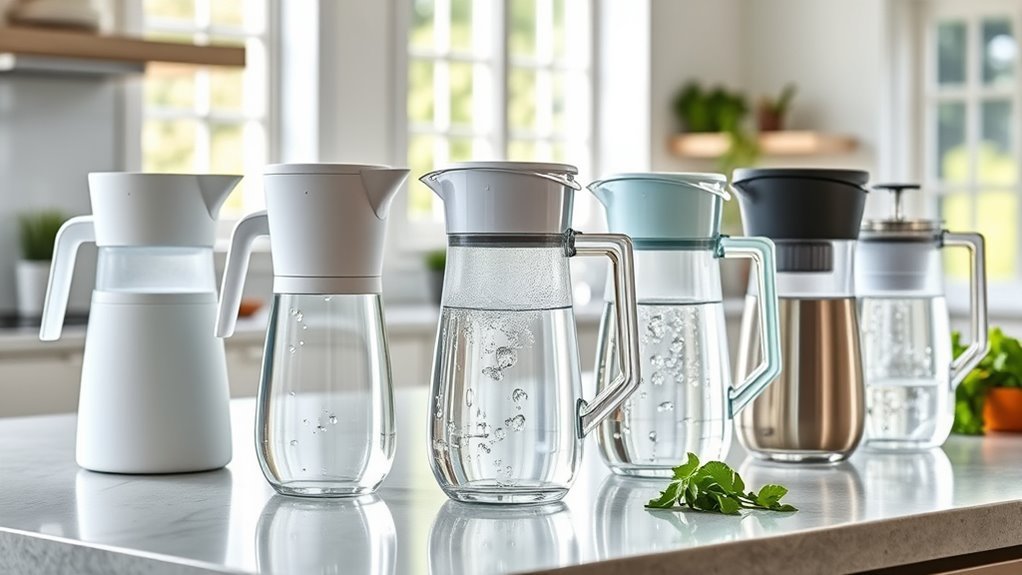 top water filter pitchers