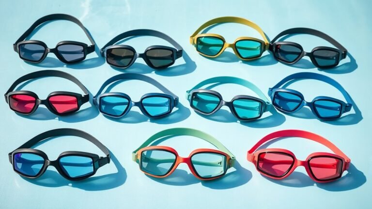 top wide nose swim goggles
